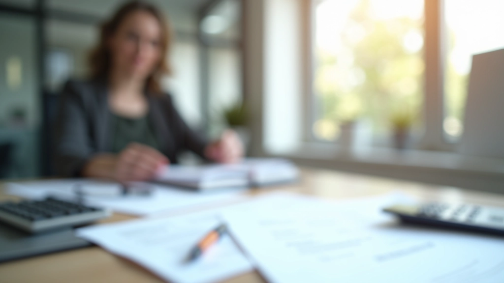 Professioneller Arbeitsplatz mit Versicherungsdokumenten und Beratung